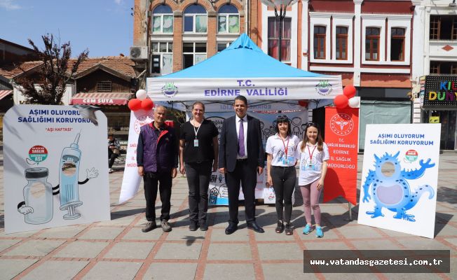 "DÜNYA AŞI HAFTASI" KUTLANIYOR "DÜNYA AŞI HAFTASI" KUTLANIYOR