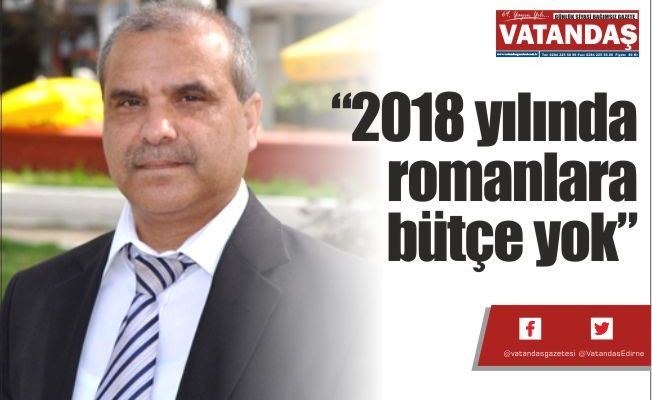 “2018 yılında  romanlara  bütçe yok”