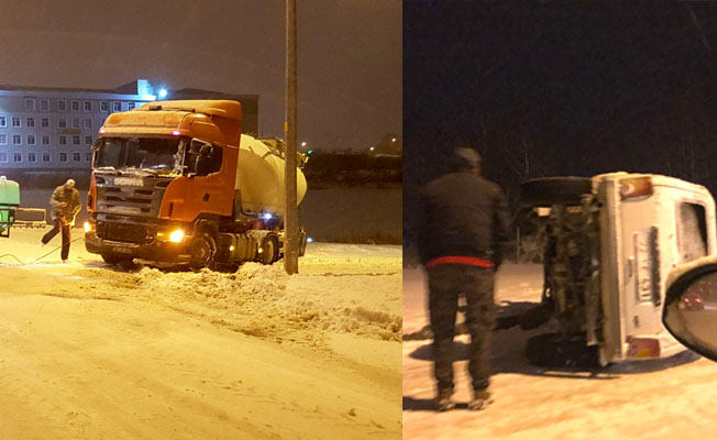 Kar yağdı, böyle oldu !