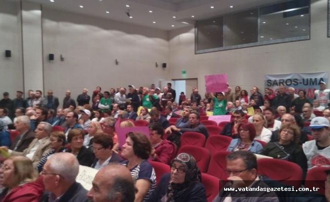 HALK SAROS’DA GEMİ İSKELESİ İSTEMİYOR