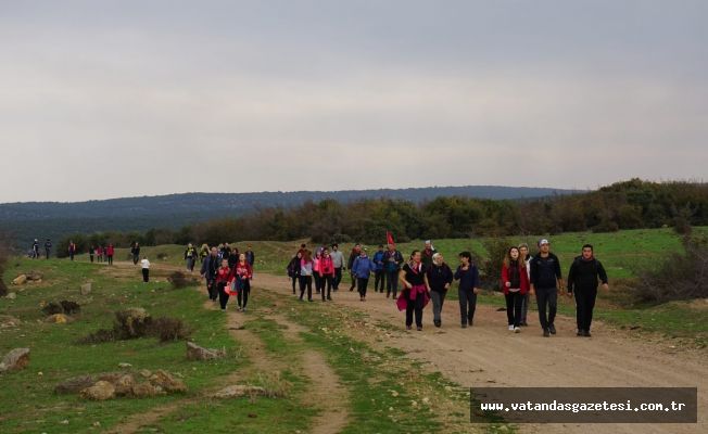  “Volkan Ateş” parkurunda yürüdüler