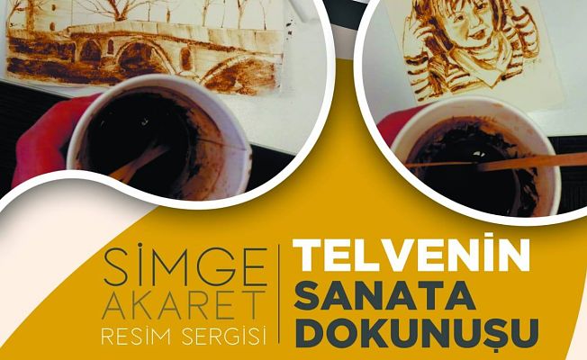 KAHVE TELVESİNDEN SANAT ESERİ