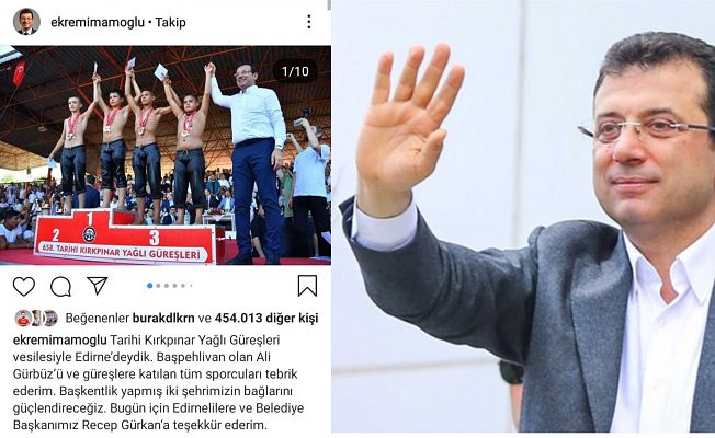 İMAMOĞLU’NUN EDİRNE PAYLAŞIMINI 450 BİN KİŞİ BEĞENDİ!