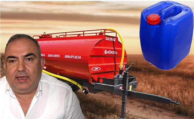 ESKİDEN TANKERLE ALINIYORDU  ŞİMDİ BİDONLA!