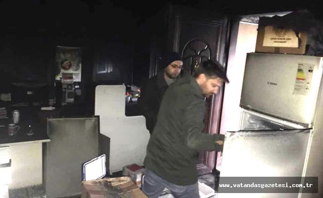 ENEZ İLÇE TARIM BİNASINDA YANGIN