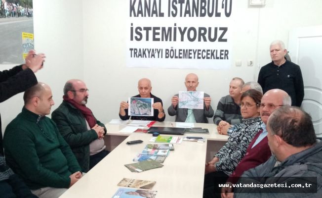 TRAKYA STK’LARI KANAL İSTANBUL’A KARŞI!