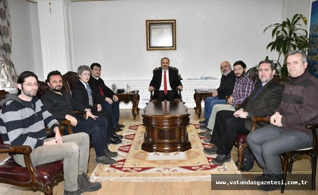Basından Vali ve Belediye Başkanı’na ziyaret