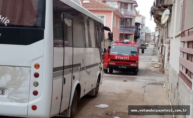 İTFAİYE GEÇEMEDİ!