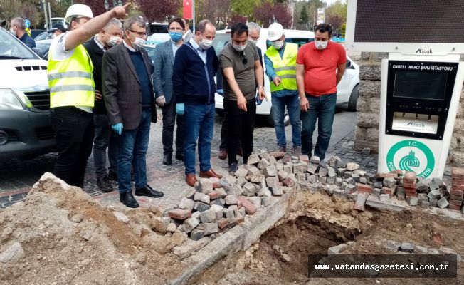 SARAÇLAR CADDESİ’NDE ALTYAPI ÇALIŞMALARI BAŞLADI!