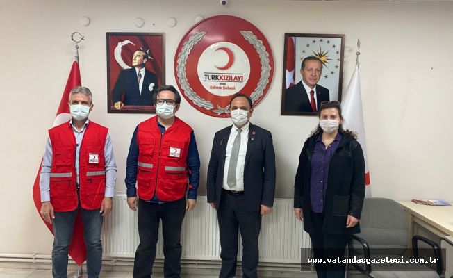 Keşan Belediyesi’nden Türk Kızılayı Edirne Şubesi’ne ziyaret