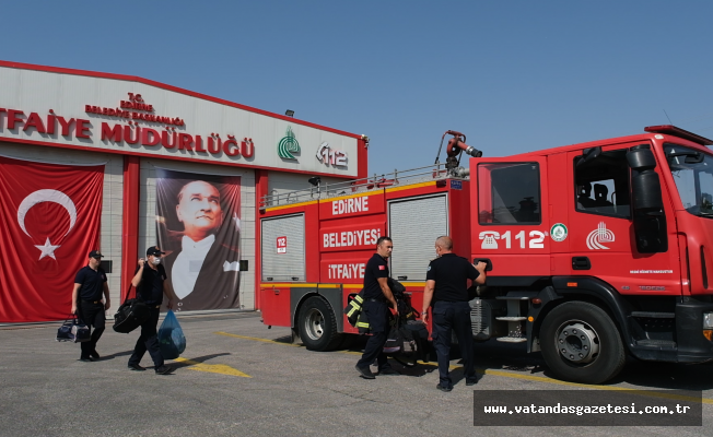 İTFAİYE EKİPLERİ DESTEK İÇİN YOLA ÇIKTI