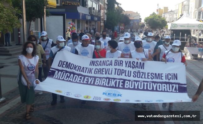 KESK, EDİRNE’DEN ANKARA’YA YÜRÜYOR