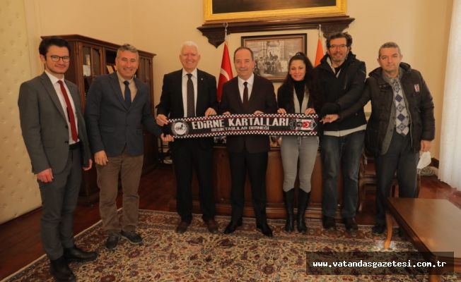 EDİRNE KARTALLARI BEŞİKTAŞLILAR DERNEĞİ'NDEN GÜRKAN'A ZİYARET