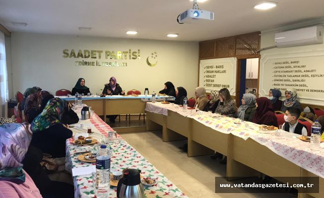 SAADET’Lİ KADINLAR ÇALIŞMALARA HIZ VERDİ