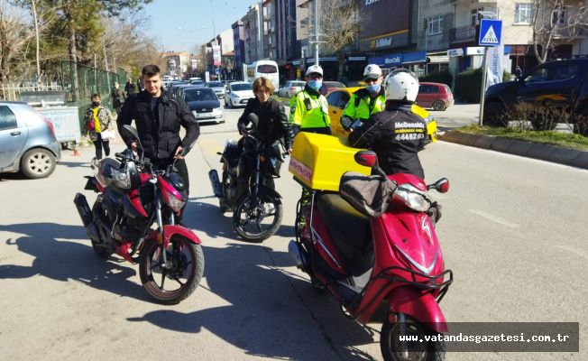 POLİSTEN, MOTOSİKLET SÜRÜCÜLERİNE SIKI DENETİM