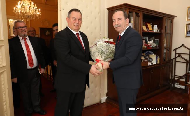 ADEM KALKAN VE EKİBİNDEN BAŞKAN GÜRKAN’A  ZİYARET