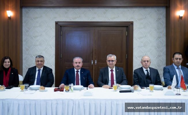 ŞENTOP BASIN MENSUPLARIYLA BİR ARAYA GELDİ