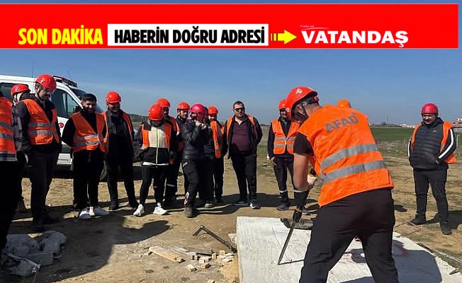AFETLERE KARŞI GÖNÜLLÜ EKİPLER HAZIR