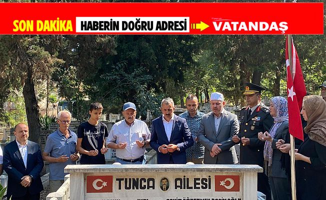 ŞEHİTLER MEZARLARI BAŞINDA ANILDI