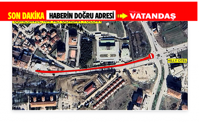 KIYIK CADDESİ'NDE YOL KAPATILDI