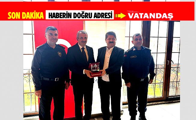EMNİYET MÜDÜRLÜĞÜ'NE DESTEK OLANLARA PLAKET