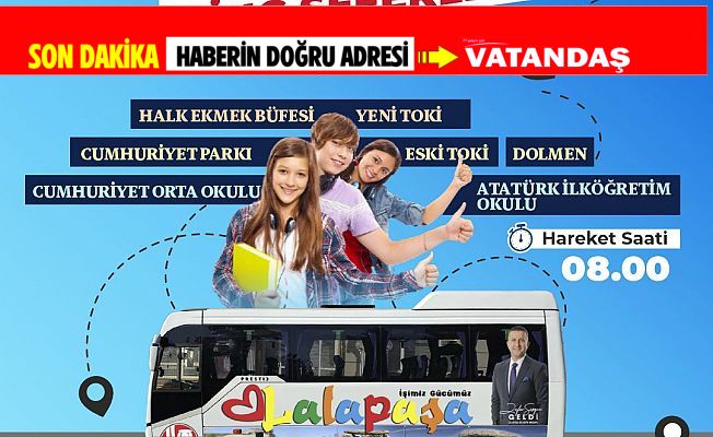 LALAPAŞA'DA KIŞA ÖZEL ULAŞIM DÜZENLEMESİ