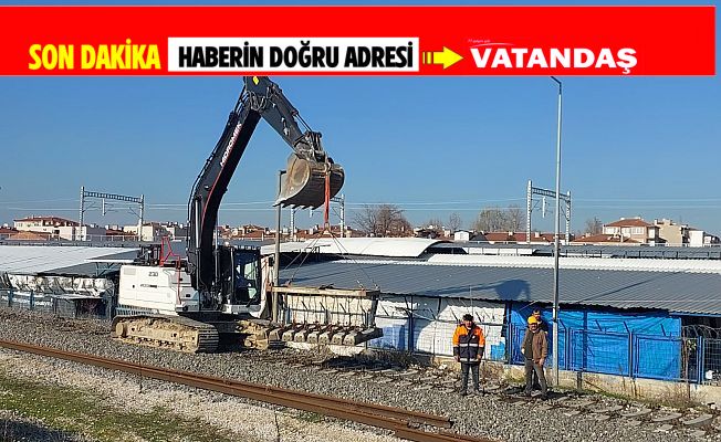 ESKİ RAYLAR KALDIRILIYOR