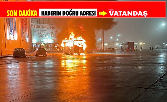 KAPIKULE'DE KORKUTAN YANGIN
