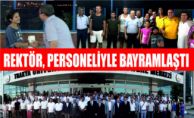 Personeliyle, bayramlaştı